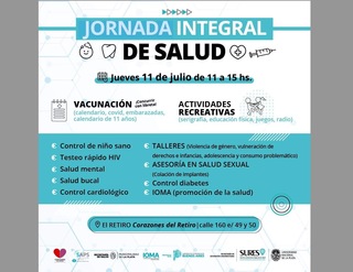 LINEA participa en las Jornadas Integrales de Salud en el Club Corazones de El Retiro de La Plata